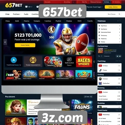 Interface do usuário do site 657bet avaliada